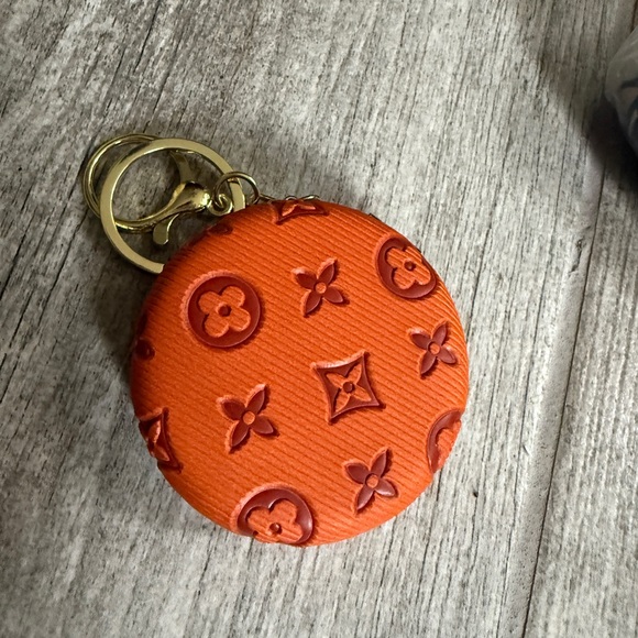 Orange Keychain mirro with Gold Accents - Picture 3 of 3